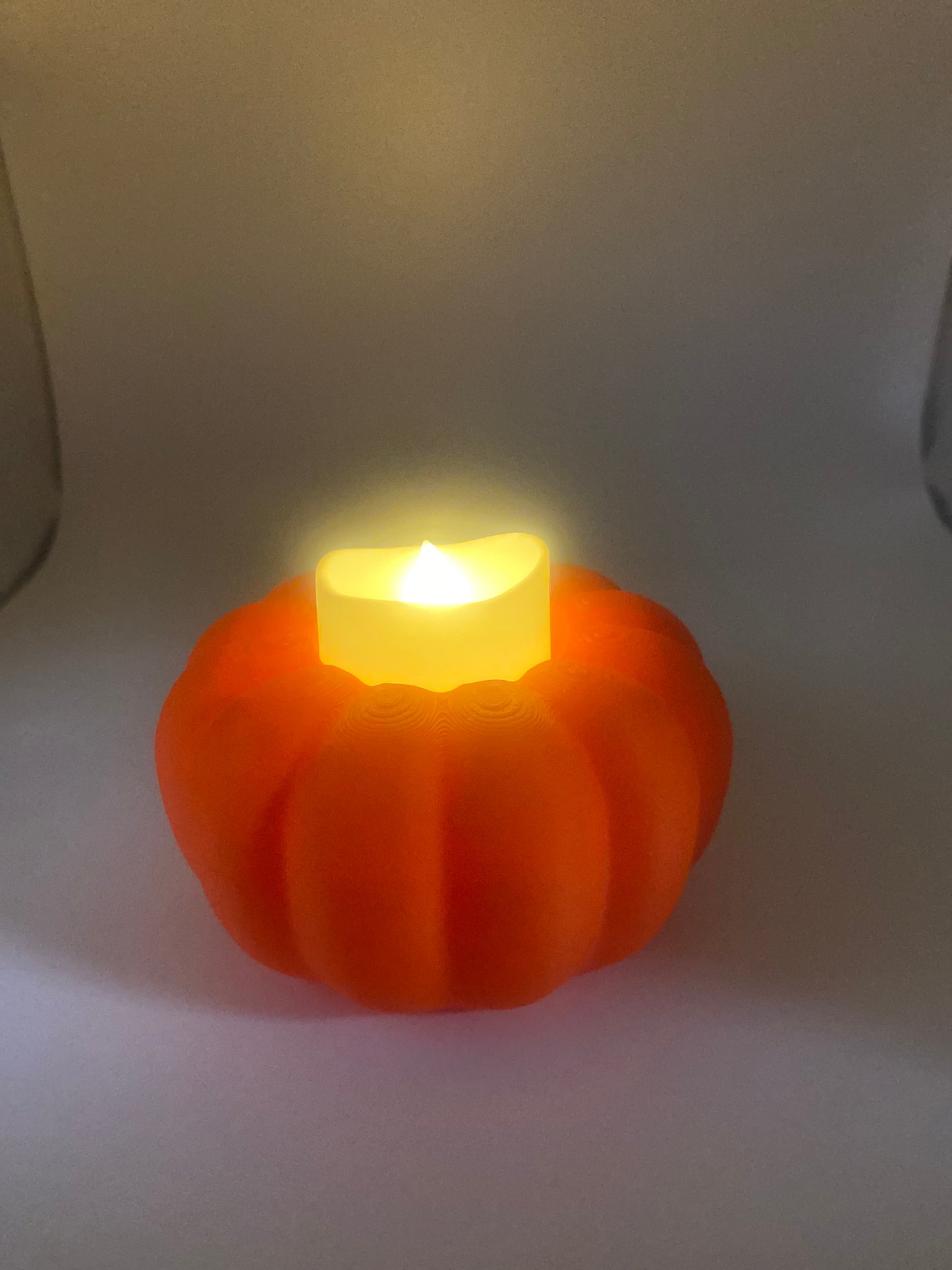 Pumpkin tea light